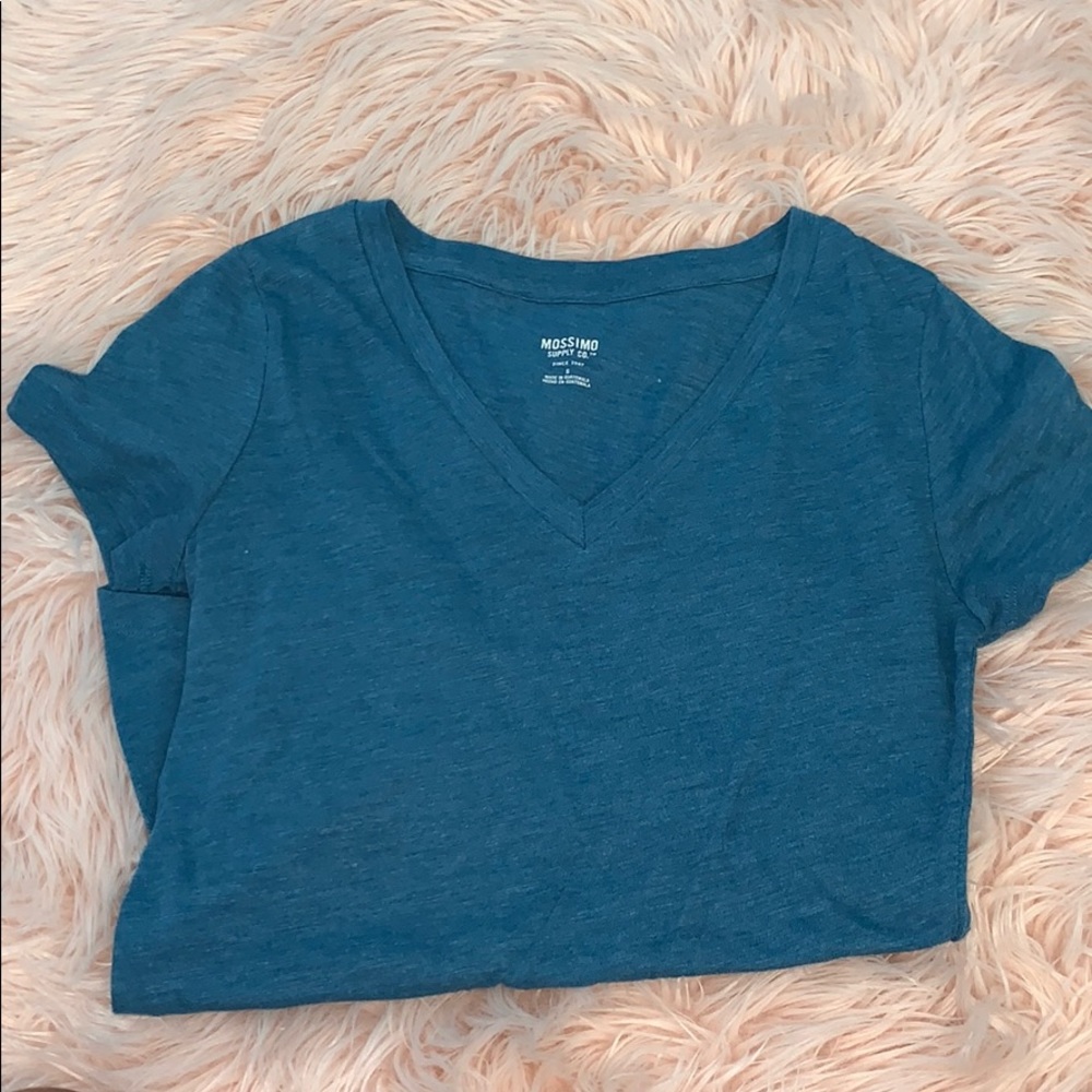 Mossimo dark blue short sleeve v neck